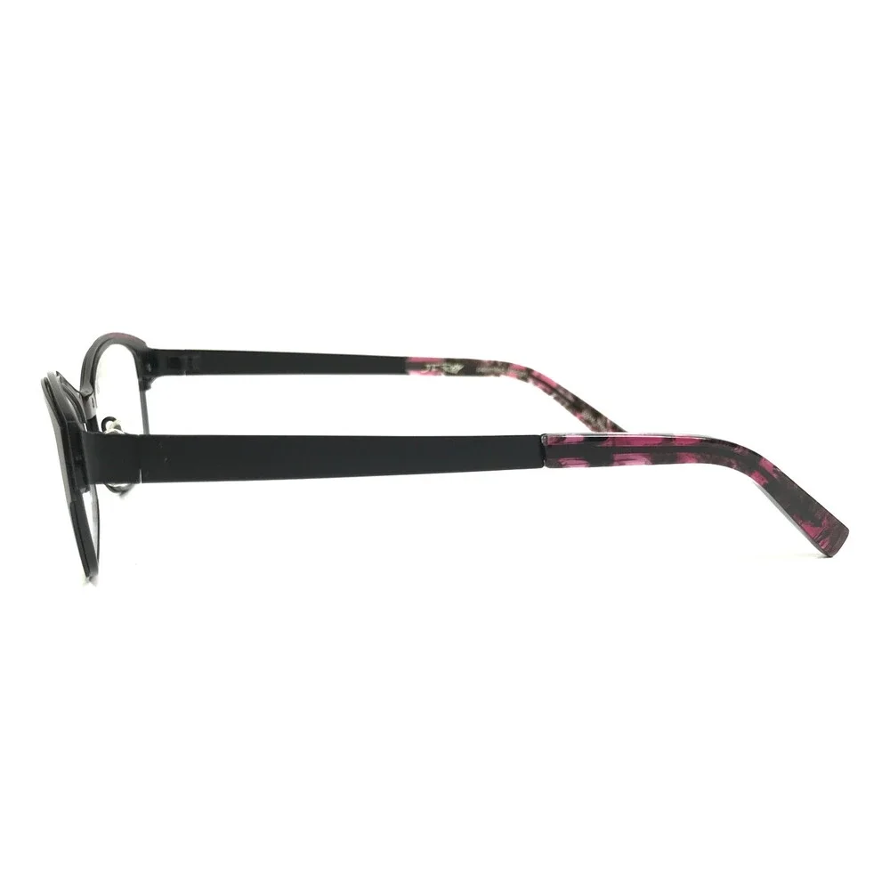 J.F. Rey Eyeglasses Frames JF2572 0080 Matte Black Pink Cat Eye 53-18-138